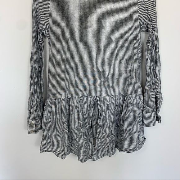 Anthropologie Sunday in Brooklyn Blue White Striped Wiley Tunic Small - Picture 9 of 13
